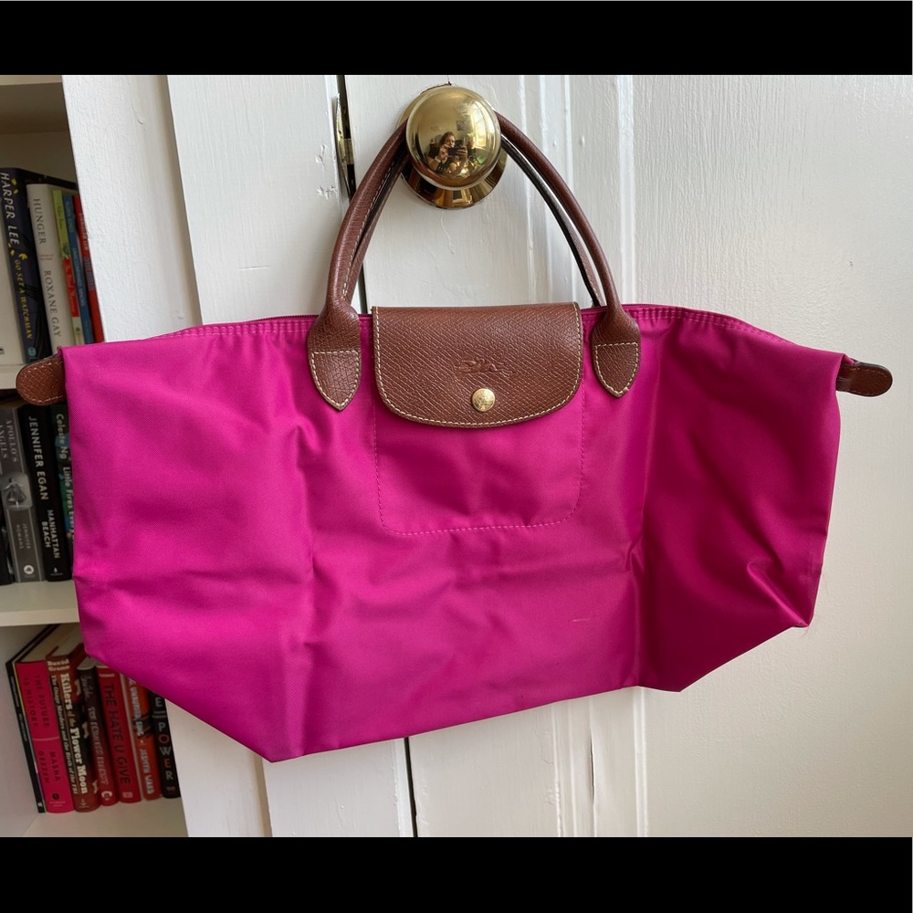 Pink Le Pliage Large Bag